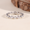 The Laurel | Marquise and Round Lab Grown Diamond Band
