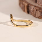 The Crown | Marquise Cut Crown Inspired Wedding Band