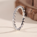 The Wave | Round Cut Full Eternity Wedding Band