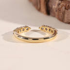 The Open Arc | Round Lab Grown Diamond Open Wedding Band