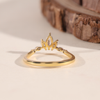 The Crown | Marquise Cut Crown Inspired Wedding Band