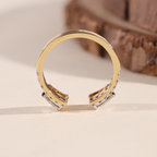 The Duet | Pear Lab Grown Diamond Open Band
