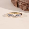 The Eclipse | Pavé Lab Grown Diamond Open Band