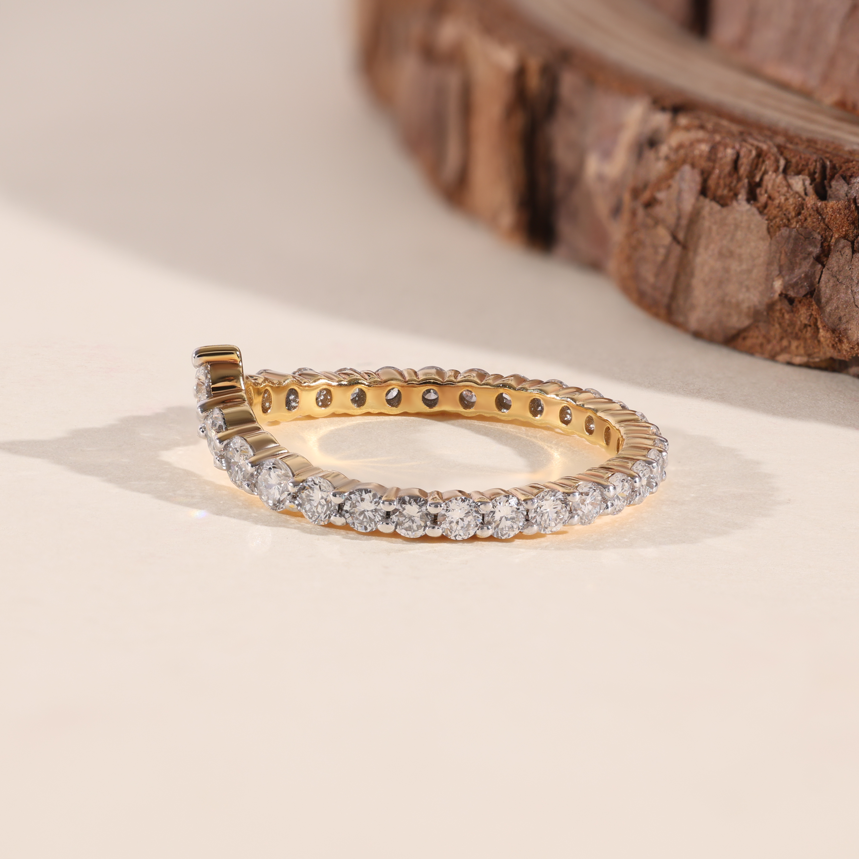 The Crest | Round Lab Grown Diamond Eternity Band