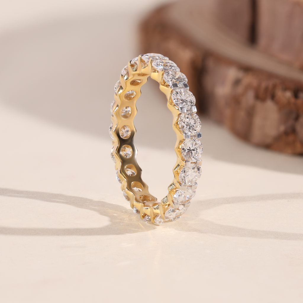 The Crownline | Round Lab Grown Diamond Eternity Band