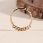 The Calibre | Princess Cut Half Eternity Wedding Bnad