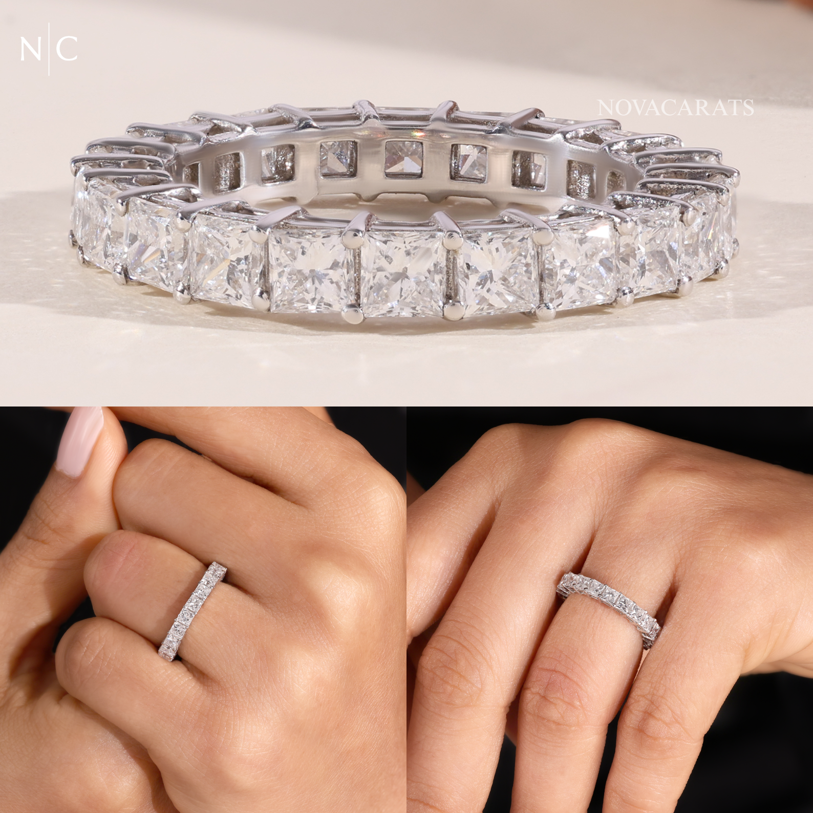 Classic Princess Cut Eternity Ring