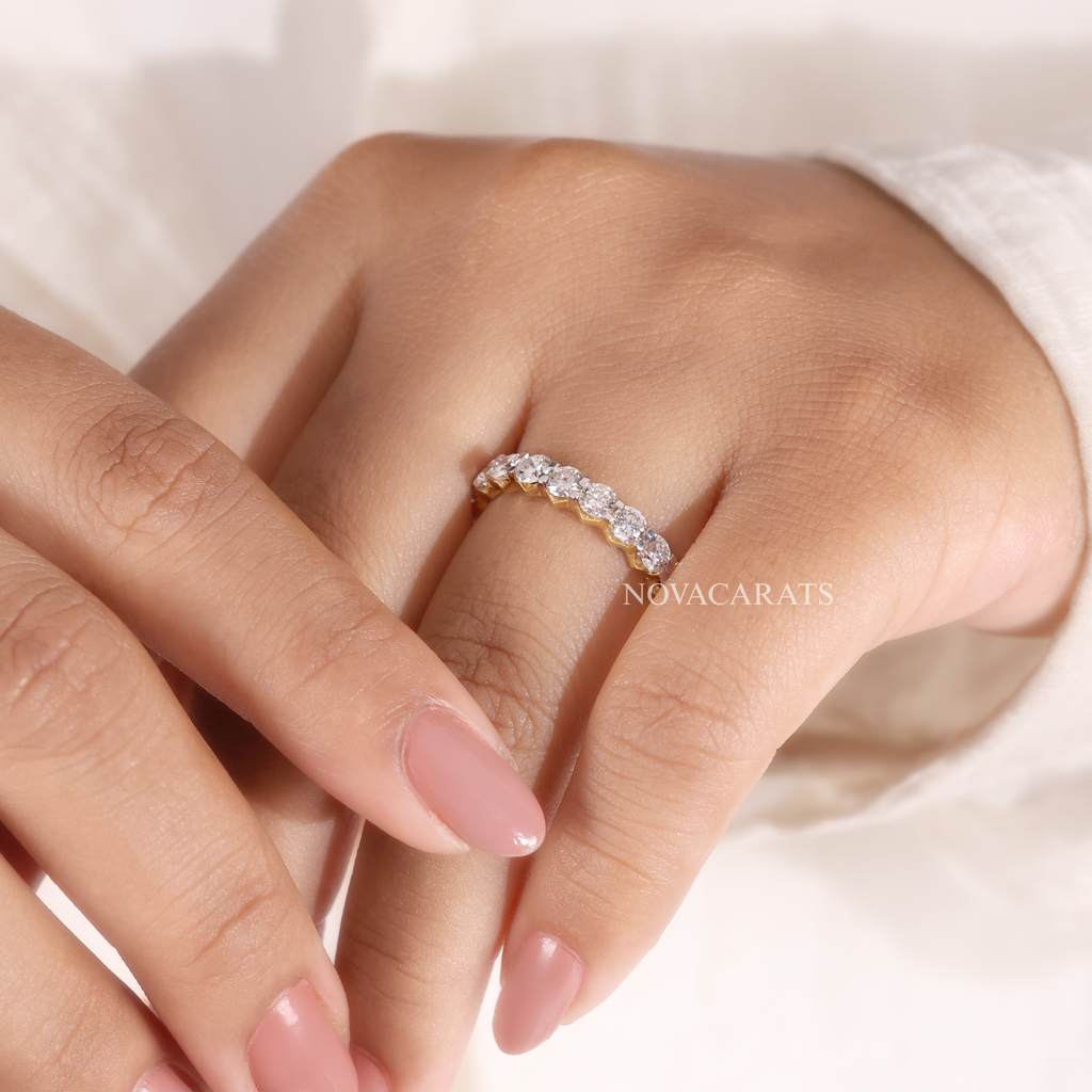 Round Cut Full Eternity Band