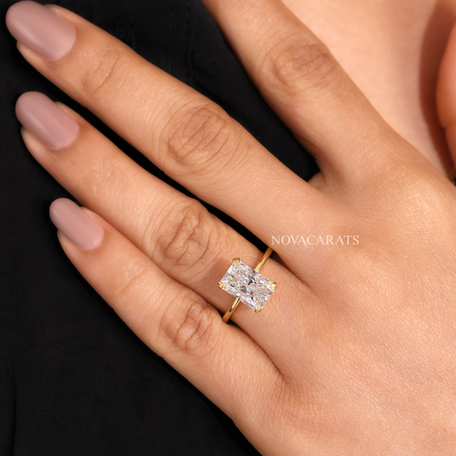 Radiant Cut Solitaire Engagement Ring