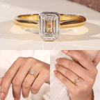 Emerald Cut Solitaire Engagement Ring