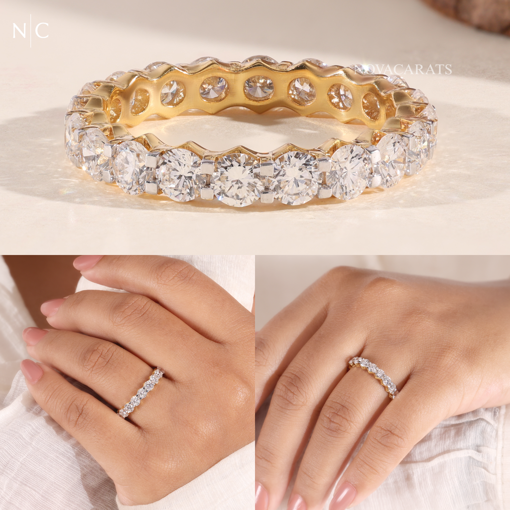 Round Cut Full Eternity Band