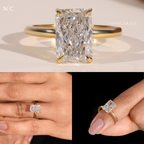 Radiant Cut Solitaire Engagement Ring