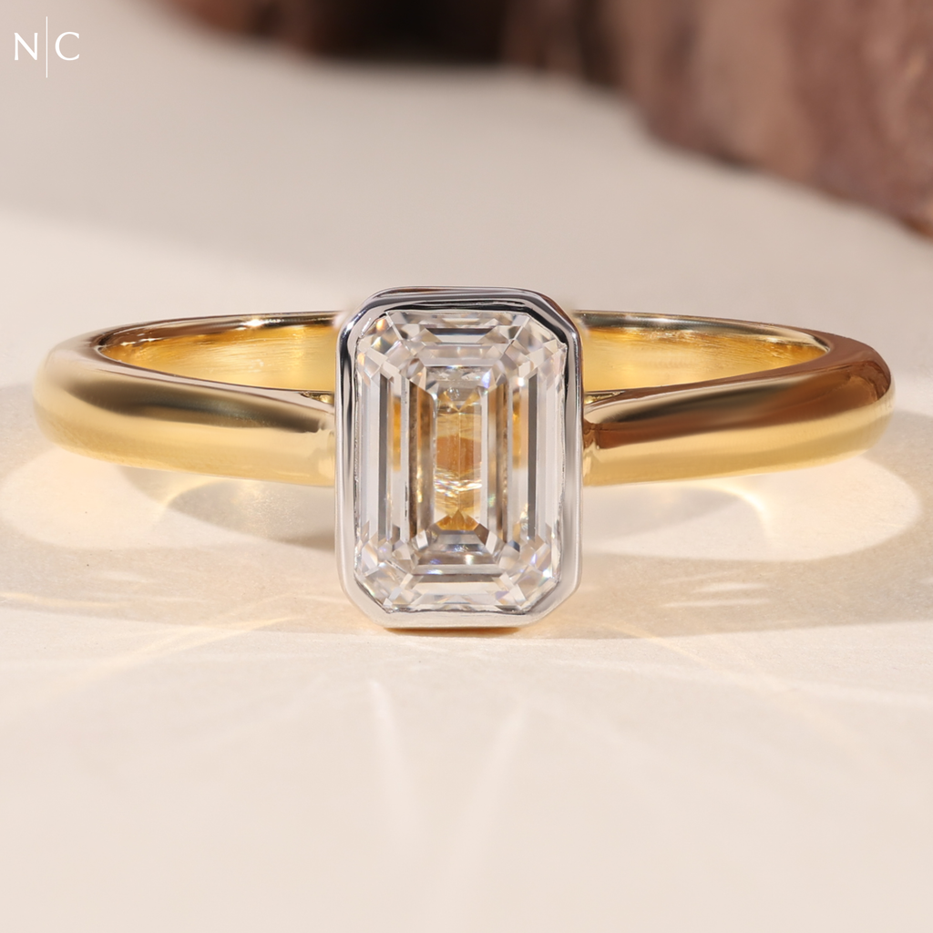 Emerald Cut Solitaire Engagement Ring
