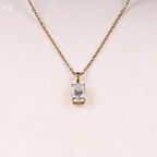 Cushion Cut Diamond Pendent Necklace