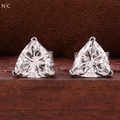 Trillion Cut Stud Earrings