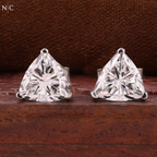 Trillion Cut Stud Earrings