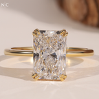 Radiant Cut Solitaire Engagement Ring