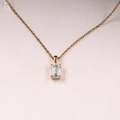 Emerald Cut Solitaire Diamond Pendant