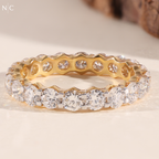 Round Cut Full Eternity Band