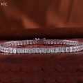 Emerald Cut Diamond Tennis Bracelet