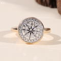 Round Cut Lab Grown Diamond Halo Ring