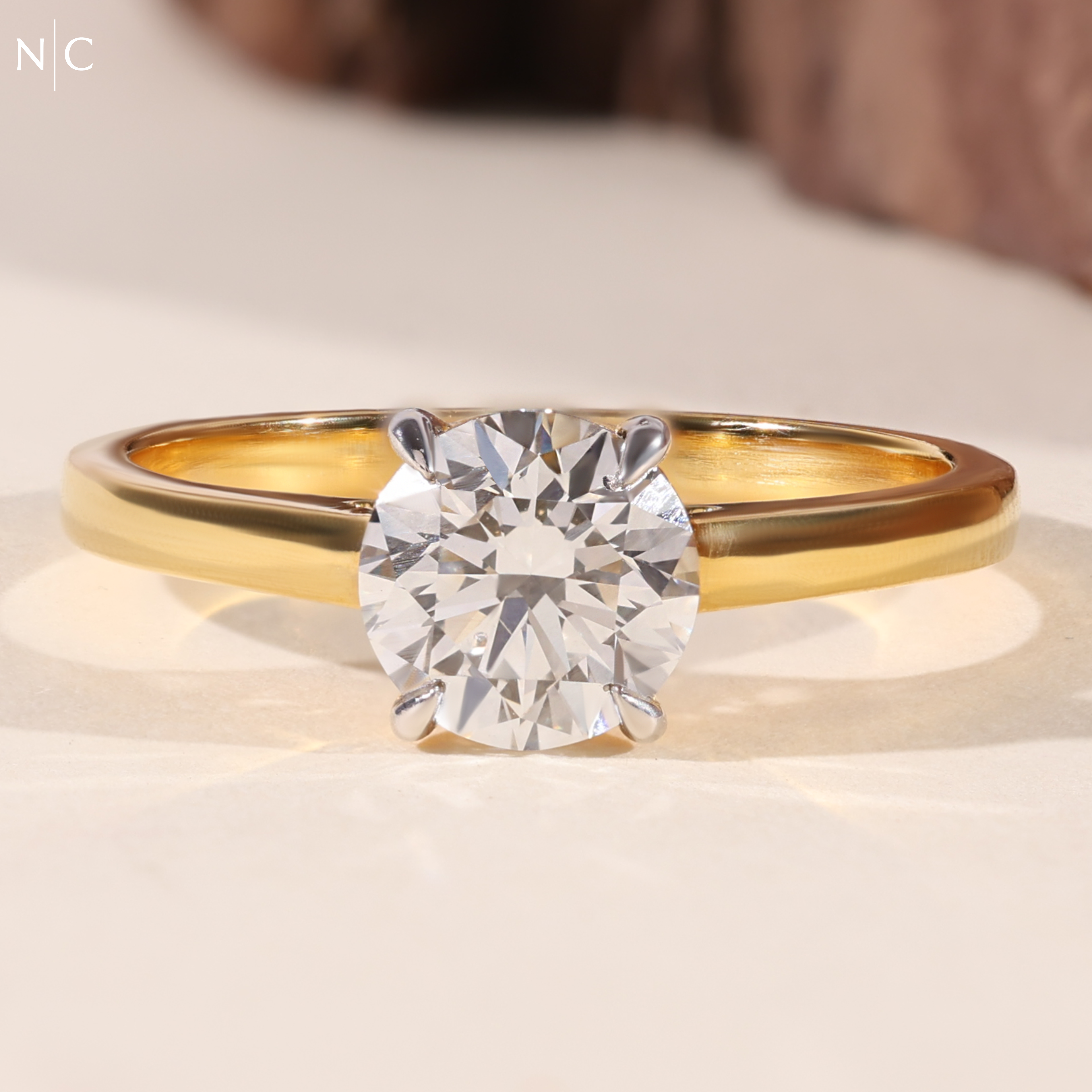 Round Cut Solitaire Engagement Ring