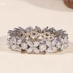 Floral Marquise Full Eternity Ring