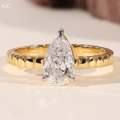 Pear Cut Solitaire Engagement Ring