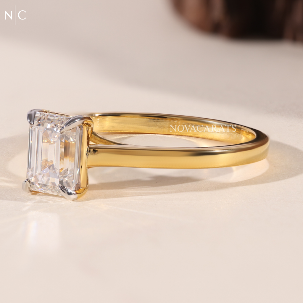 Emerald Cut Solitaire Engagement Ring