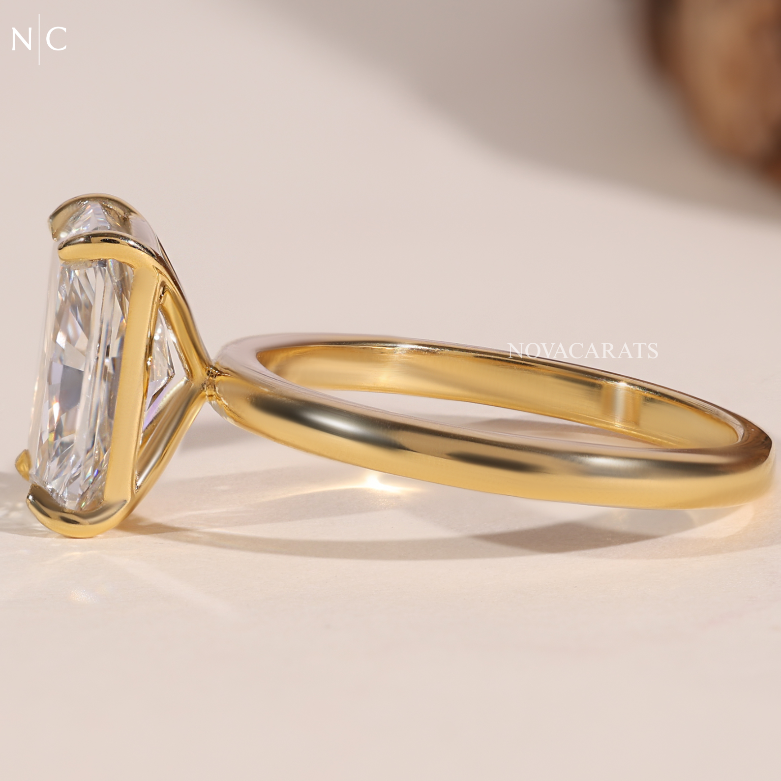 Radiant Cut Solitaire Engagement Ring