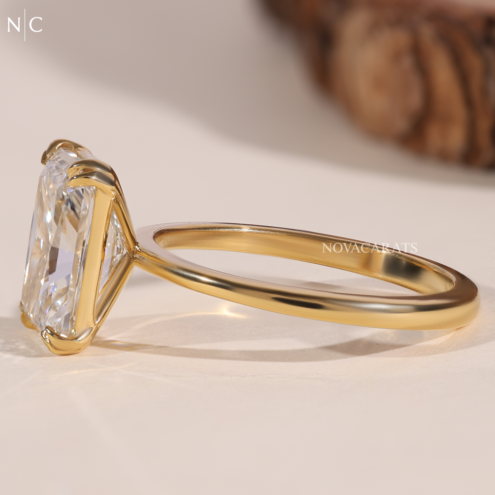 Radiant Cut Solitaire Engagement Ring