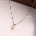 Radiant Cut Diamond Pendent