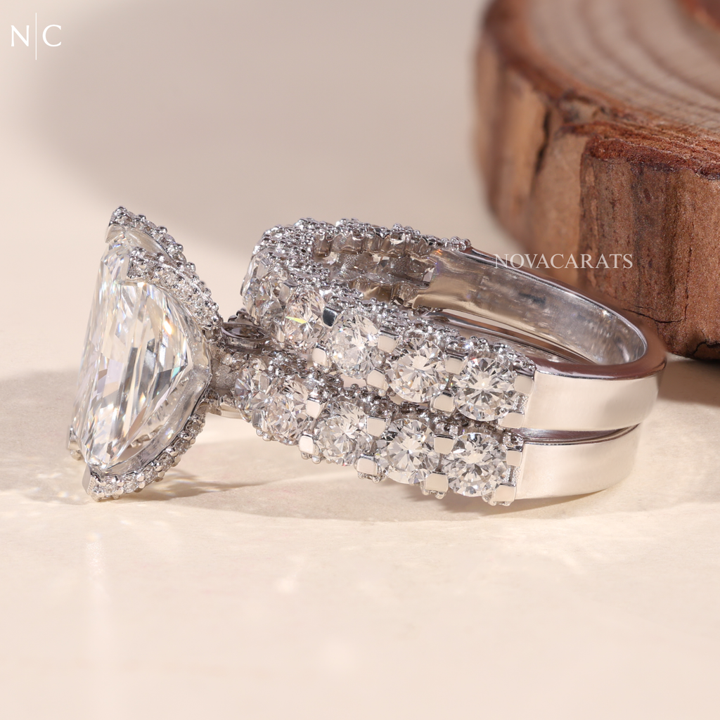 Radiant Cut Floral Cluster Diamond Ring (Copy)