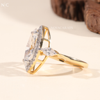 Marquise Lab Grown Diamond Halo Engagement Ring