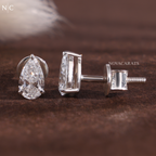 Pear Cut Stud Earrings