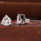 Trillion Cut Stud Earrings