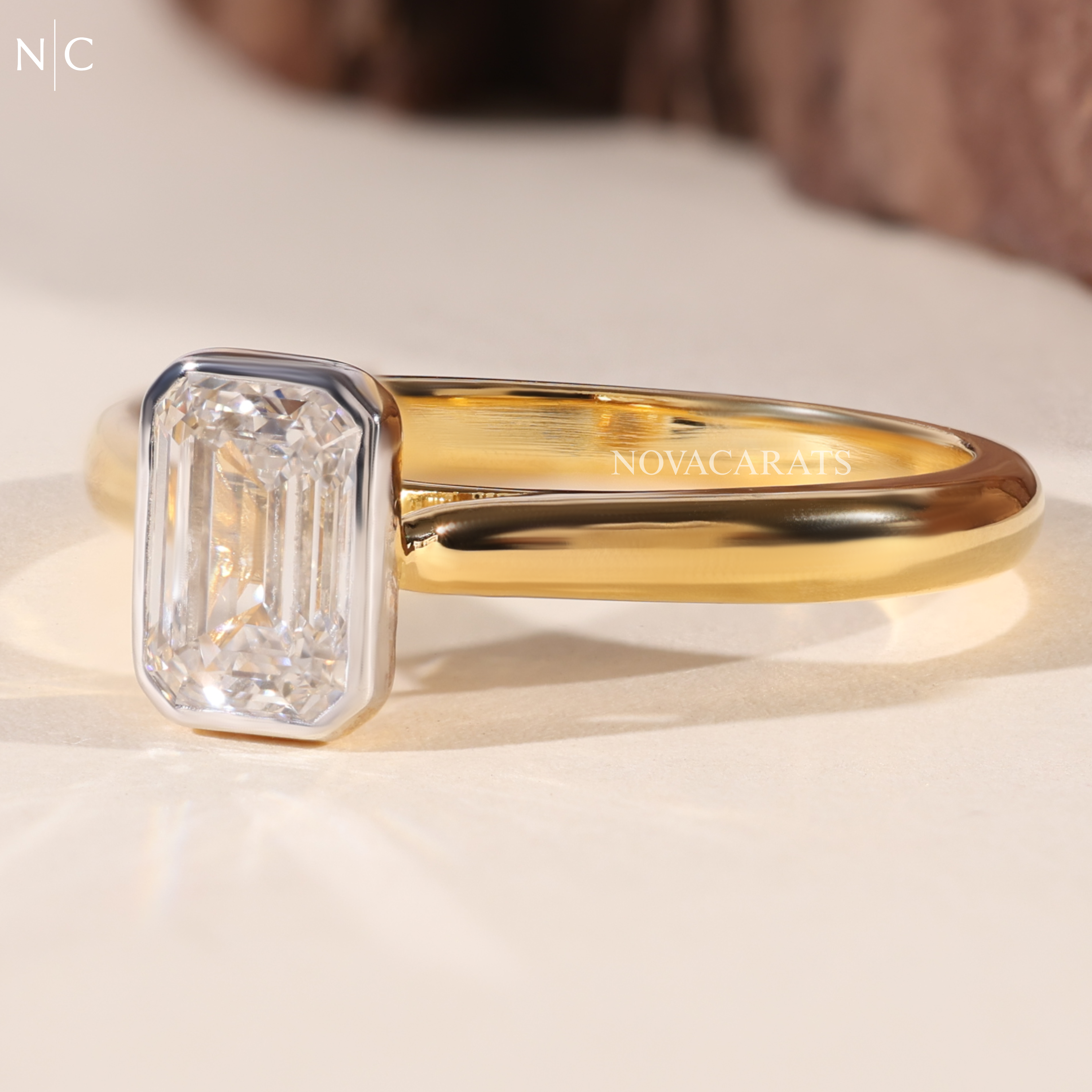 Emerald Cut Solitaire Engagement Ring