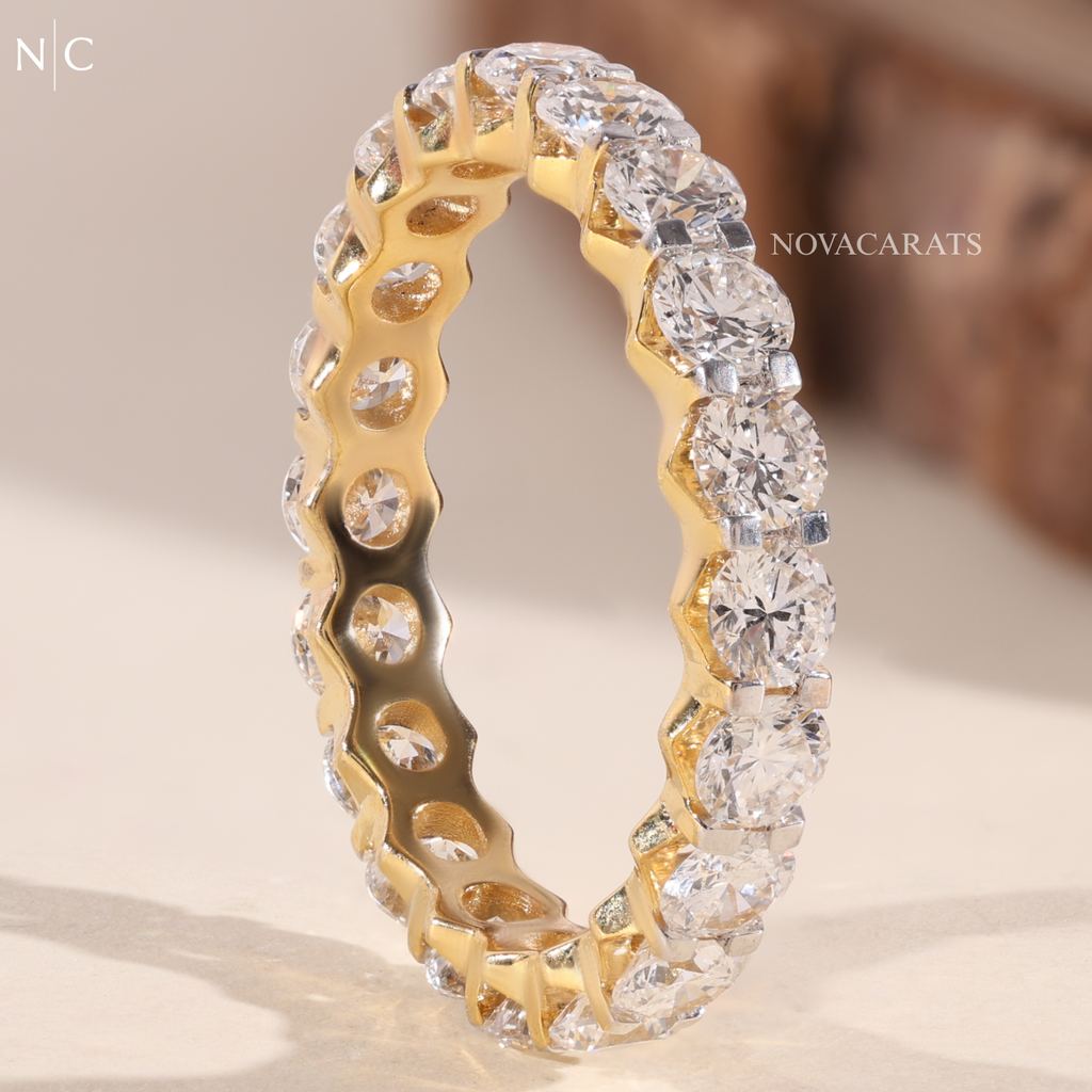 Round Cut Full Eternity Band