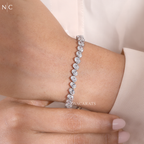 Classic Oval Diamond Tennis Bracelet