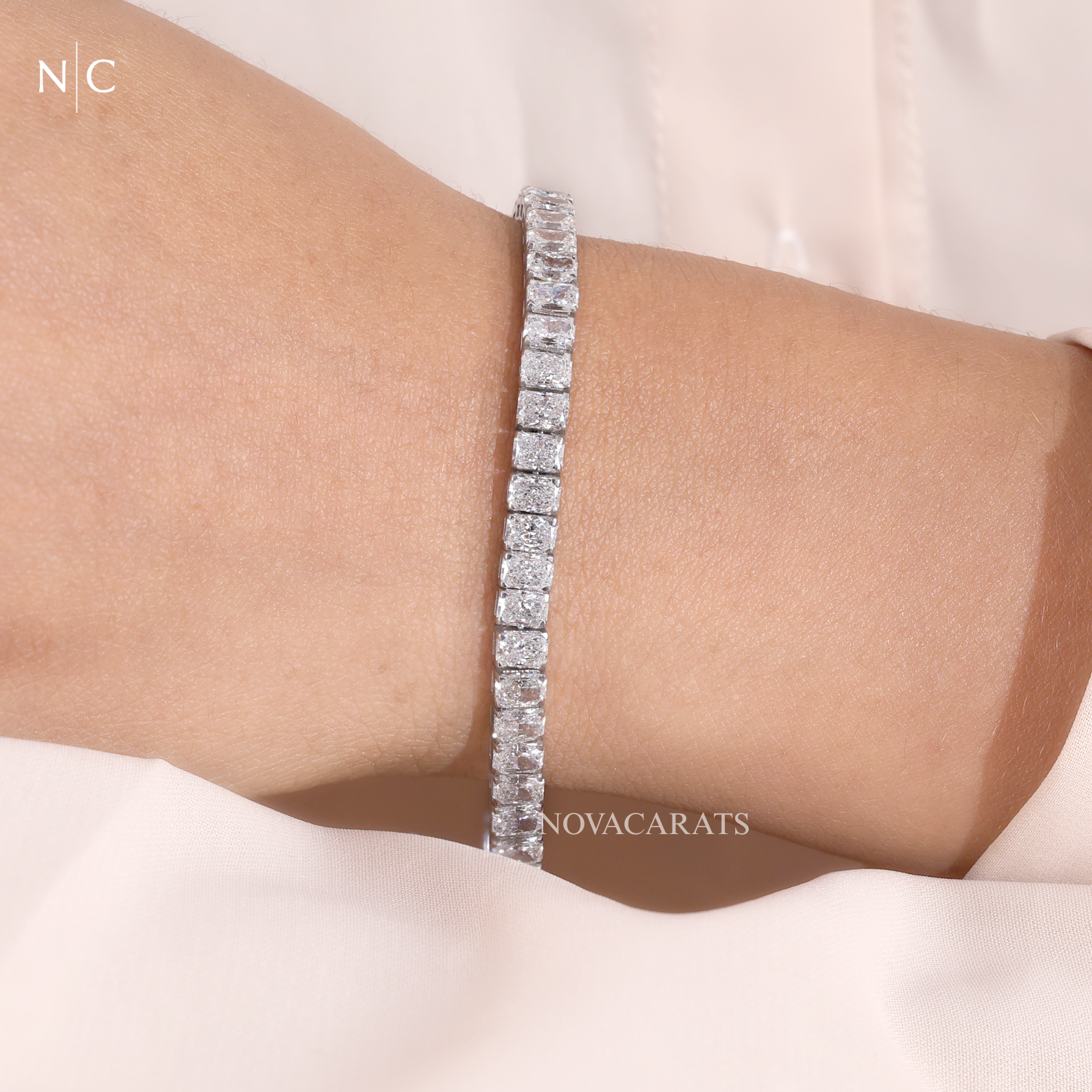 Radiant Cut Diamond Tennis Bracelet