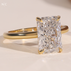 Radiant Cut Solitaire Engagement Ring