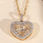 Heart Cut Yellow Diamond Pendent Necklace