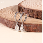 Pear Cut Drop Earrings