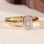 Emerald Cut Solitaire Engagement Ring