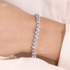 Classic Oval Diamond Tennis Bracelet