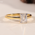 Emerald Cut Solitaire Engagement Ring