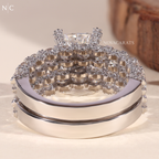 Radiant Cut Floral Cluster Diamond Ring (Copy)