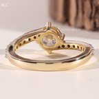 Round Cut Pave band Ring