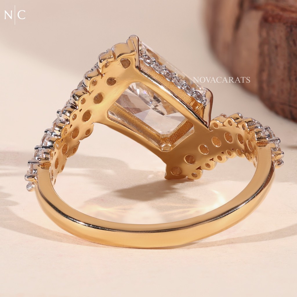 Radiant Cut Floral Cluster Diamond Ring