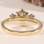 Three Stone Round Cut Classic Engagement Ring